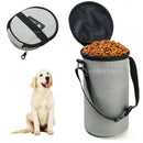 2x Portable Cat Dog Food Storage Bag Bowl Container For