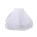 White Short Petticoats Women A Line 3 Layers Underskirt For Wedding Dress Q5Q2