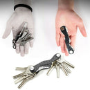 Smart Key Holder Keychain Carbon Fiber Pocket Organizer Housekeeper Multi K