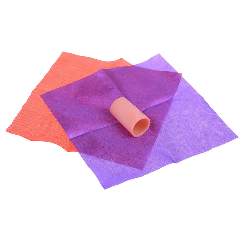 Double color changing hanky silk magic trick silk disappearing magic prop SRA3C