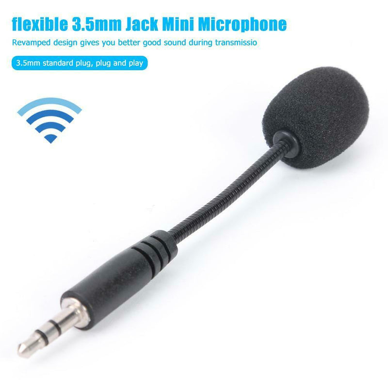 Flexible 3.5mm Jack Mini Microphone Mic for PC Mobile Phone Laptop Notebook