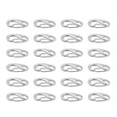 24x Heavy Duty Indoor 50mm Spring Gate Snap Hook Clip For Carabiner Swing