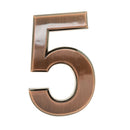 2x Copper Plastic Door Number Plaque Sign for Home Hotel Office Building 2,5
