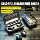 Wireless 5.0 Headset Wireless Earphones Mini Stereo Headphones LED Earbuds.