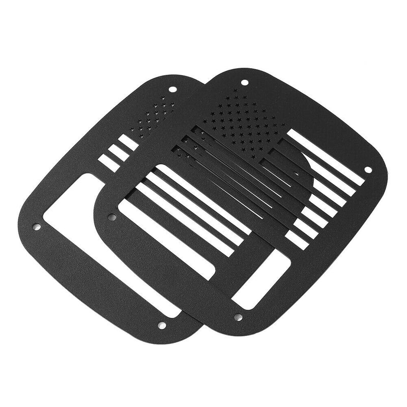 1 Pair Metal Rear Tail Light Guards Covers for Jeep Wrangler TJ 1997-2006