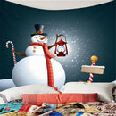 Xmas Tree Santa Claus Christmas Tapestry Wall Hanging Wall Art Party Deco 06