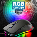 V6 RGB Gaming Mouse Backlit Wired 6 Button Mouse 1000/1500/2000/3000/4000 DPI