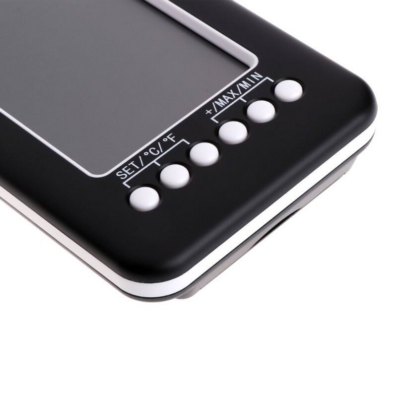 Wireless Thermometer Weather Station C / F Temperature Desk Clock + Transmitter