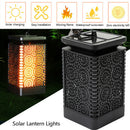 LED Solar Flame Light Outdoor Garden Landscape Decoration Clip Hanging Lantern