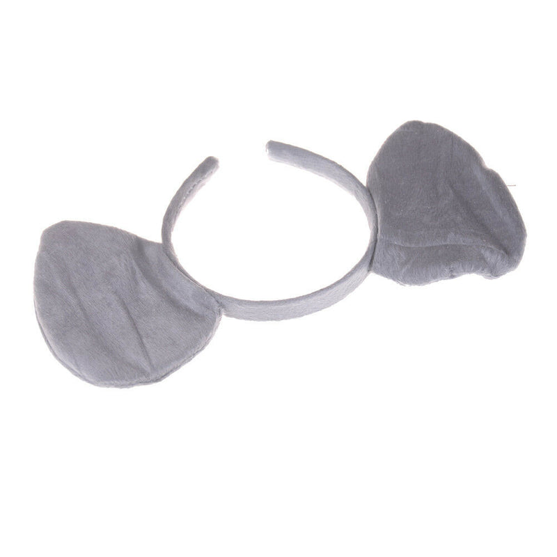 3Pce/set Elephant Animal Zoo Headband Ears Bow Tail Fancy Dress For Kids Gift Gw