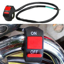 Universal Handlebar Motorcycle Switch ON-OFF Button LED Angel Eye Light Switch J