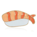 3PCS/Set Enamel Japanese Food Sushi Brooch Pins Shirt Collar Badges Pin Jewel TE
