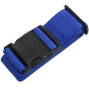 Plastic Release Buckle Adjustable Luggage Strap Belt Black Blue