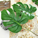 5x Large Artificial Monstera Branch Palm Fern Turtle Leaf Faux Foliage Le D E2T3
