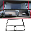 Carbon Fiber Car Central Control Panel Cover for BMW e70 e71 X5 X6 2008-2013.