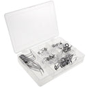 55pcs/box Stainless Steel & Ceramic Boat Fishing Rod Guides Line Ring W/ Box