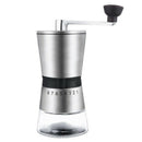 Manual Coffee Grinder, Ceramic Burr Mill with Adjustable Setting, Portable