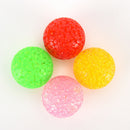 pet dog cat play transparent particles non-toxic rubber ball with bell Xmas Z