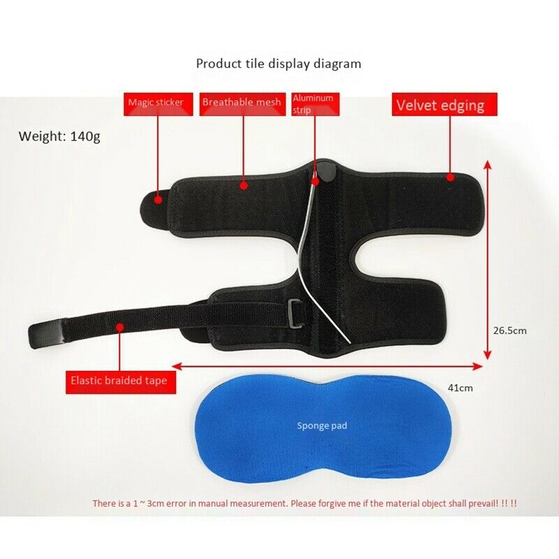 Plantar Fasciitis Night Splint Adjustable Foot Orthosis Stabilizer for Reli P2O5