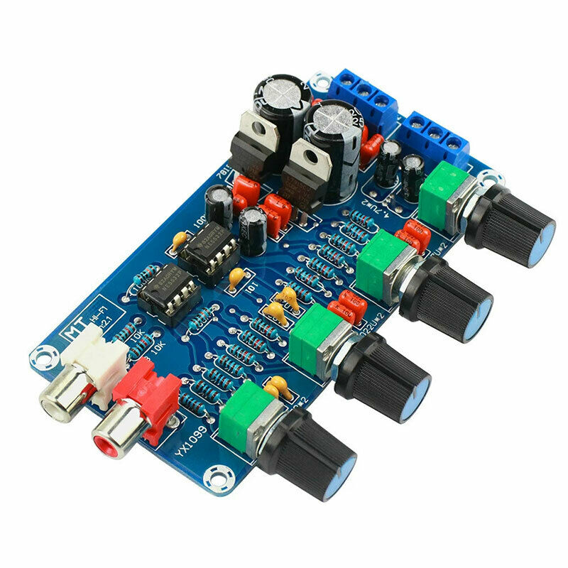 NE5532 Stereo Pre-amp Preamplifier Tone Board Audio 4 Channels Amplifier MoSEAU