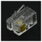 RJ9 4P4C Plug phone Jack Connector 50 pieces, Transparent F8V6