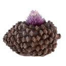 Artificial Grass Lotus Succulent Plant Aloe Flower Arrangement Decor Purple