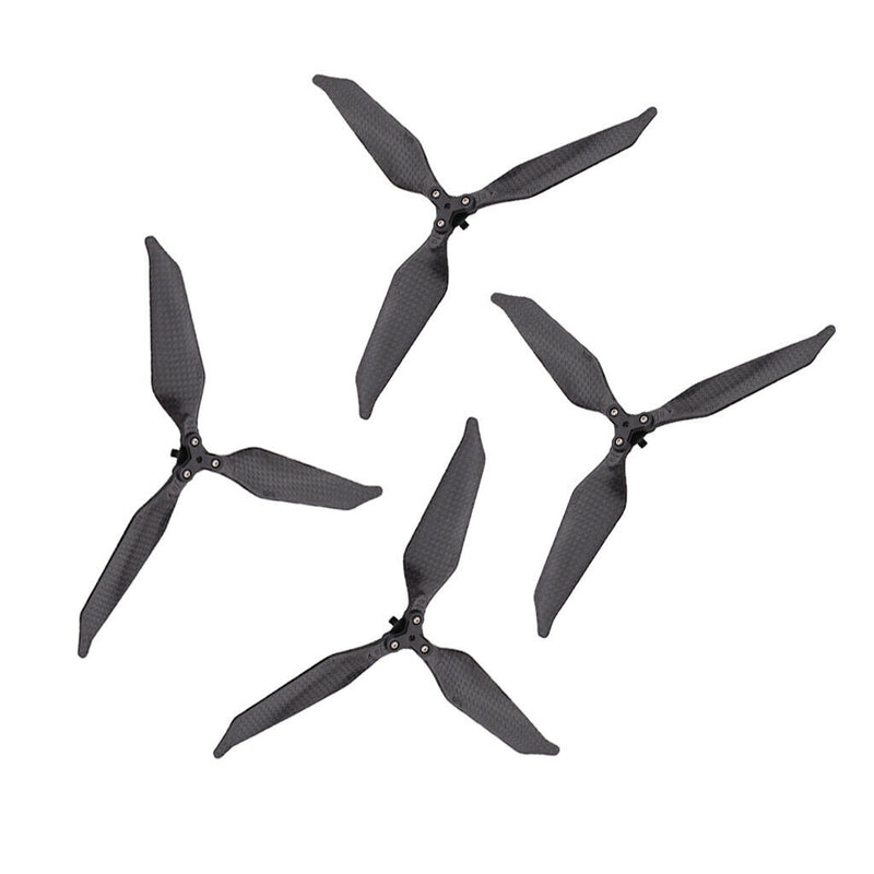 2 Pairs Carbon Fiber Foldable 3-Blade Propeller Compatible for DJI Mavic Pro