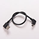 Portable USB 2.0 A Right male plug to Mini B 5P Right Angle Male plug Cable  Bj