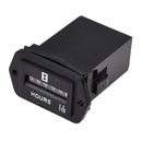 DC 6V-50V Hour Meter Hourmeter Gauge for Boat Car Truck Engine Rhombus Blac