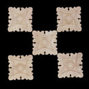 5 pcs Square carved wood European Style Sculpture wall lamp House Decoratio F8B3