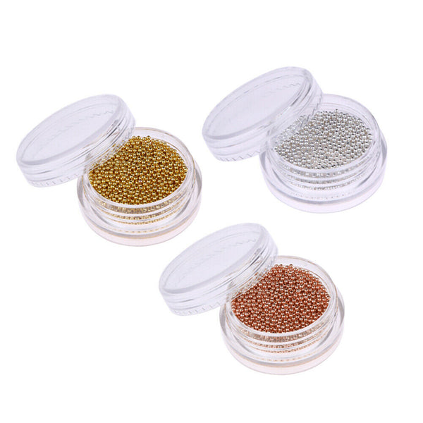 10g/pot Mini Caviar Beads DIY Gel Polish Nail Art Tips Decoration