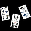 10Pcs Small Black Cat Waterproof Temporary Tattoos Body Art Flash Tattoo StickMO