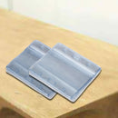 10 x Clear Vertical ID Badge Card Plastic Pocket Holder Pouches 100 x 83mm