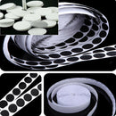 500pcs Round Coins Dots Self Adhesive  Sticky Fasteners White