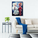 Angel Devil Cross Stitch Embroidery Kit 5D Full Drill DIY Diamond Painting