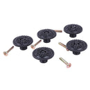 5 Pieces Zinc Alloy Door Handle Pull w/ Screws for Dresser Cupboard Wardrobe