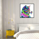 5D DIY Full Drill Diamond Painting Cat and Butterfly Cross Stitch Craft Kit