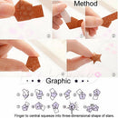 90pcs Origami Lucky Star Paper Strips Folding Paper Ribbons Candy Colors Best