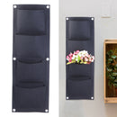 4-Pocket Planter Indoor Outdoor Wall Balcony Garden Vertical Hanging Bag
