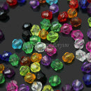 Fashion Charm Bicone Acrylic Beads Spacer 4mm Mixed Colors 200 Pcs Wholesale