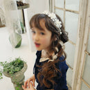 Korean Fashion Sweet Princess Headband Long Lace Ribbon Flower Hairbands Wr A6V6