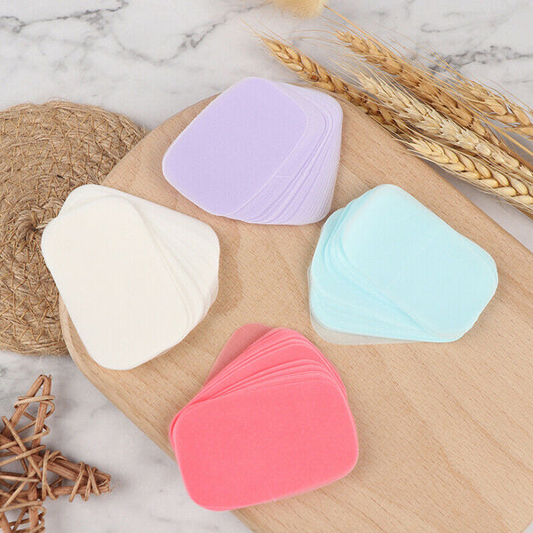 100*Portable Outdoor Travel Soap Paper Mini Paper SoaY Hn