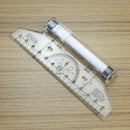 Metric Squares Angles Parallel Multi-purpose Drawing Rolling Ruler Tool P BWR