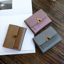 Matte Leather Small Women Wallet Mini Womens Wallets And Purses Short Femal B8K3