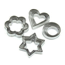 20pcs Stainless Star Heart Flower Round Cookie Cake Fruit Cutter Biscuit Mold-OZ