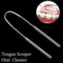 Stainless Steel Tongue Scraper Cleaner Fresh Breath Coated Tongue Tool T3Q2