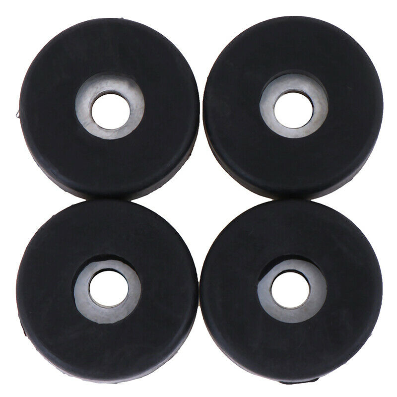4x Rubber Bumpers Embedded Washer Feet Pad Instrument Holder 30x10mm EOB Bj