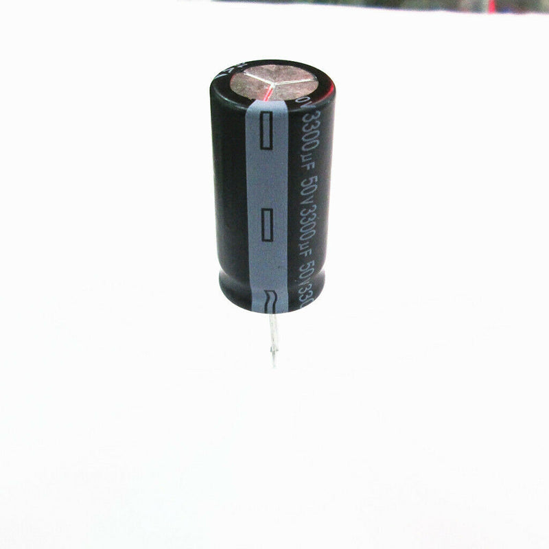 5pcs-3300uf 50V Aluminum Electrolytic Capacitors Electrical Appliances