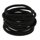20 Pieces Assorted Black Elastic Rubber Band Rope for DIY Hair Accessories Hair