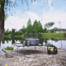 Shine Trip Outdoor Camp Furniture Ultralight Picnic Folding Table (Black) A